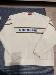 Supreme ニット セーター ホワイト Lサイズのサムネイル