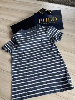 ラルフローレンキッズ・Tシャツ・ネイビー白・ボーダー•130cm・7サイズ