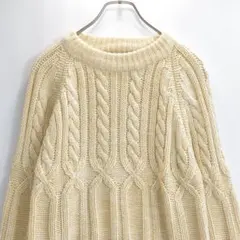 ヴァンコート 70s 80s アクリル ケーブル ニット セーター ヴィンテージ