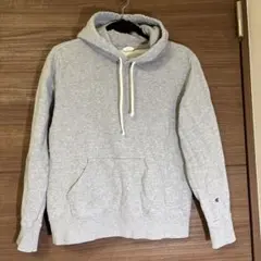 Champion グレー フード付きパーカー Lサイズ
