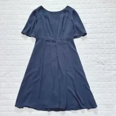 エモーショナル ドレッシーズ ワンピース 無地フレアワンピース ネイビー