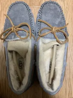 UGG グレー モカシン シープスキン