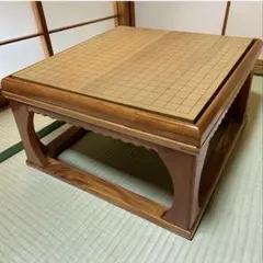 碁石・碁盤セット 卓上囲碁盤対局テーブル 清流 キャスター付き - メルカリ