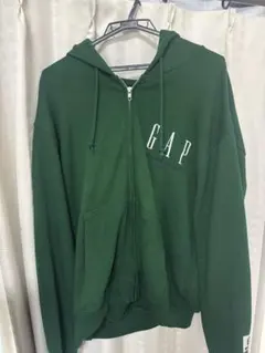 GAP 緑色 ジップアップパーカー Sサイズ