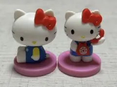 チョコエッグ　ハローキティコラボレーション　70年代　ダイヤル電話　2点セット