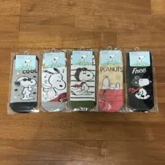 スヌーピーソックス 靴下5足セット