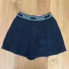 B.S.street 黒 プリーツキュロットスカート 140㎝