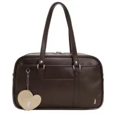 EASTBOY イーストボーイ スクールバッグ スクバ ブラウン ハートチャーム