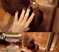 ヘアゴム 3点セット かわいい おしゃれ 花形