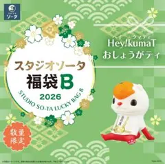スタジオソータ福袋2026限定カラー　Hey!kumaT おしょうがティ