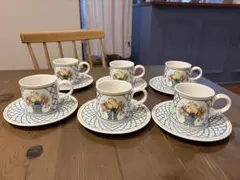 Villeroy&Boch カップアンドソーサー♡バスケット♡6客セット