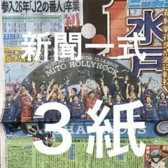 水戸ホーリーホック　初J1昇格　日刊　ディリー　スポニチ ３紙セット