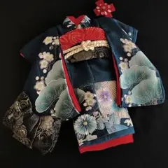 ＊ 市松人形 10号 アンティーク 着物 帯 ＊ 色留袖 大正