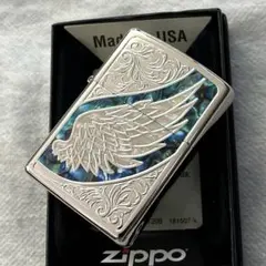 新品 Zippo 純正 暗闇で光る稲妻 ライトニング 蓄光 5面連続柄 