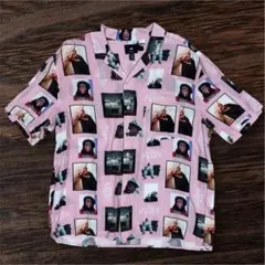 H&M × ノートリアスB.I.G. ビギー 半袖シャツ KJ着用 ピンク Mのサムネイル