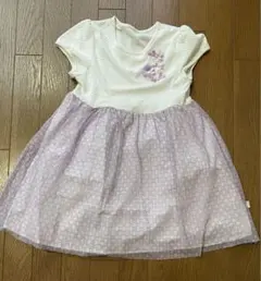 クミキョク　半袖　ドッキングワンピース　ドレス　M 110 120