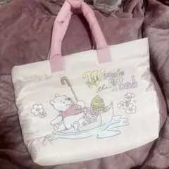 Winnie the Pooh プーさん 中綿キルティングトートバッグのサムネイル