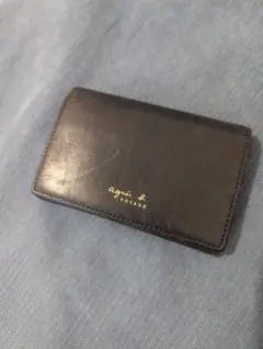agnès b. VOYAGE 黒 レザー 名刺入れのサムネイル