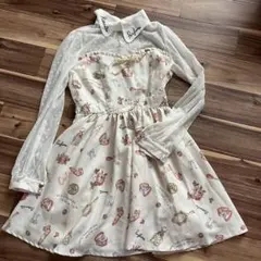 リズリサ　コスメ柄　ワンピース