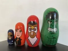 マーベルコミックをモチーフにしたキャラクター マトリョーシカ 4個セットです。のサムネイル