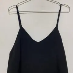 Discoat キャミワンピース 黒 ロング丈