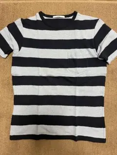 【最終価格 シップス 日本製ボーダーTシャツ ポケット付き 未使用品】のサムネイル