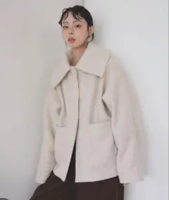 N WITH. エヌウィズ ファーダッフルコート クリーニング済 前田希美