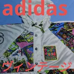 美品 ヴィンテージ adidas DESCENTE アノラックパーカー ポンチョ