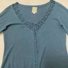 Sybilla シビラ 花柄刺繍カーディガン　緑　M