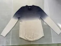 ホリスター　ニット　セーター　刺繍ロゴ　グラデーション