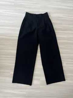【GU ジーユー】タックワイドパンツ　M