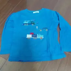 familiar 長袖Tシャツ 120cm 働く車 刺繍のサムネイル