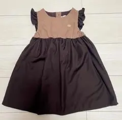 slap slip ブラウン ワンピース 半袖