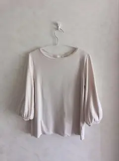 DoCLASSE ベージュ 七分袖カットソー　 sizeL