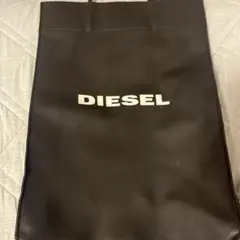 DIESEL ブラック レザートートバッグ