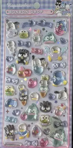 正規品　サンリオ　はぴだんぶい　ボンボンドロップシール　ボンドロ