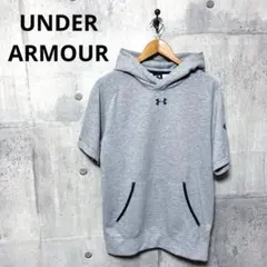 UNDER ARMOUR メンズ 半袖スウェットパーカー M グレー
