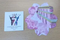 スターバックス ロースタリー東京 7周年ステッカー&桜コースター【非売品】