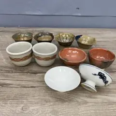 ビンテージ！秀泉作 美濃焼 ぐい呑み 5個 新品木箱入り - メルカリ