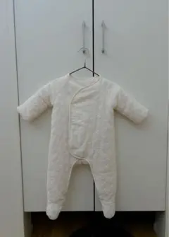 ZARA アイボリー キルティングロンパース