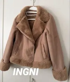 INGNI フェイクファー ショートコート