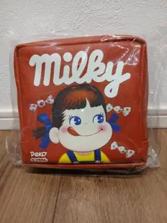 ペコちゃんのお菓子シリーズ パッケージのスクエアポーチ