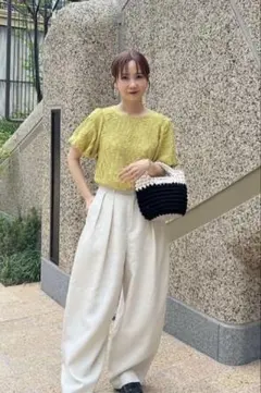 mysa 半袖トップス イエロー M