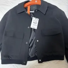 ZARA ブラック ポケット付きボンバージャケット