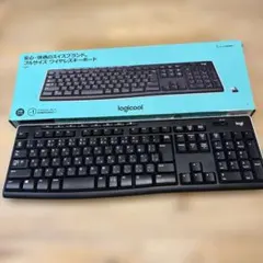 Logicool 無線 ワイヤレスキーボード ブラック K270