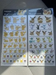 ポケモン ピカチュウ イーブイ 4size STICKERS