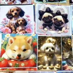 83.超お得 ‼️ 1セットのみ 15枚セット　猫柄　犬柄　パネル生地　高品質