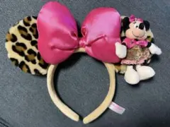 ミニーマウス ヒョウ柄 カチューシャ
