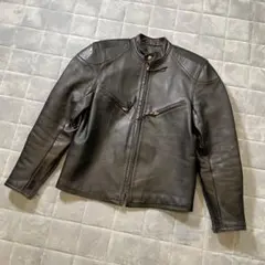 リアルマッコイズ ホースハイド　38 黒 シングルライダースジャケット
