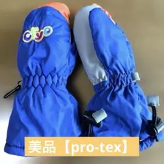 スキー手袋　キッズ　ミトン 手袋 ブルー 防寒　グローブ　雪遊び　スノボ